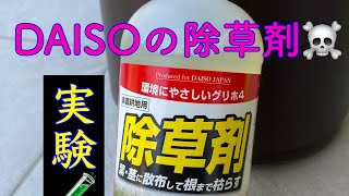 ダイソーの除草剤は効くのか？