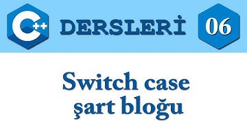 C++ Dersleri 06 - Switch Case şart yapısı