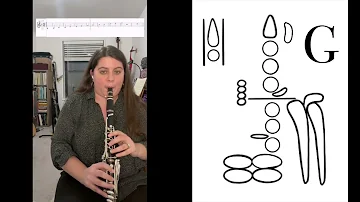 F Major Scale with Clarinet Fingerings