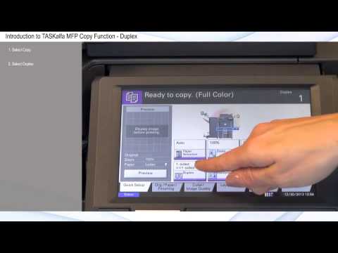 Copy Function - Duplex