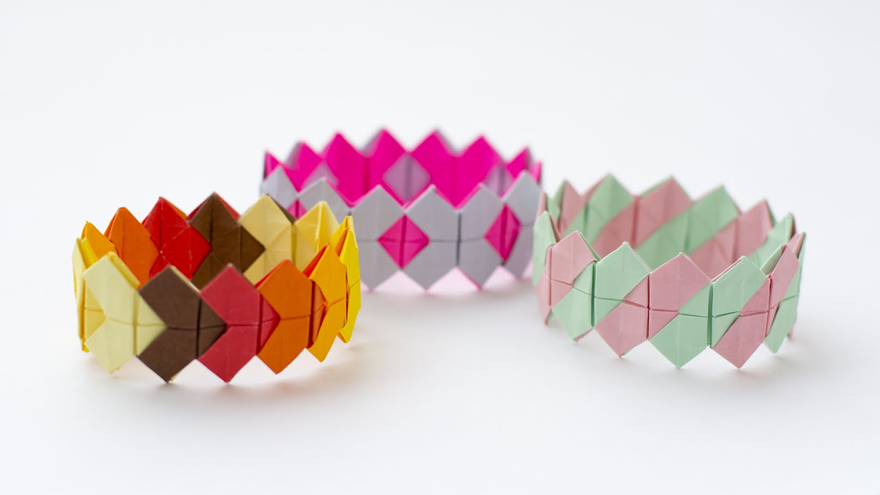DIY Easy Bracelet. Paper bracelet only 3 minutes. Great idea for gifts -  YouTube