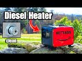 How to heat a small shop with a built in diesel wall heater