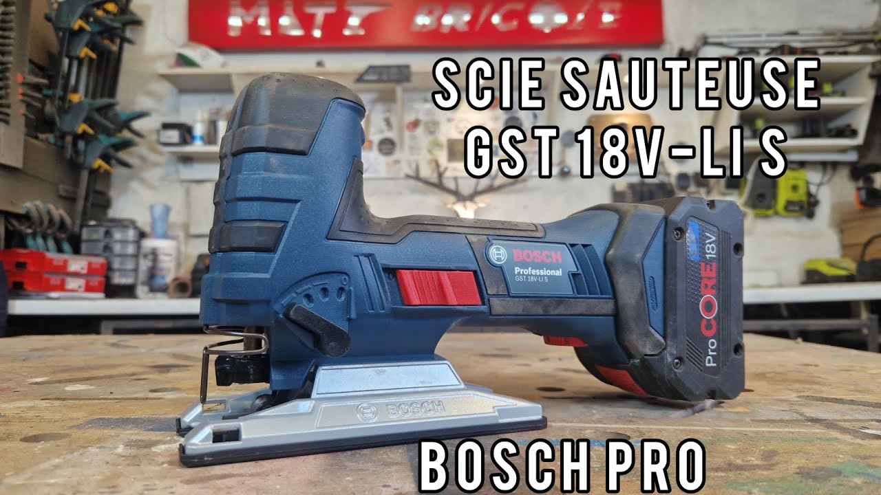 BOSCH PRO] SCIE SAUTEUSE GST 18V LI S - Test et présentation 