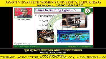Jayoti Vidyapeeth - Faculty of Engineering and Technology - Building Types Lecture (1)