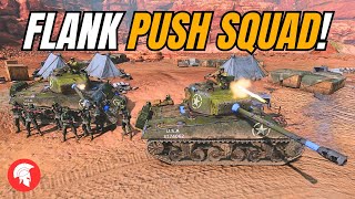 FLANK PUSH SQUAD! | US Forces Gameplay | 2vs2 Multiplayer | Company of Heroes 3 | COH3