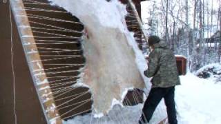 Moose Hide Scraping