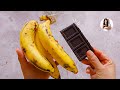 Si tienes 3 Bananas y Chocolate Prepáralo Así...| Postre rápido para el antojo de dulce! | Auxy