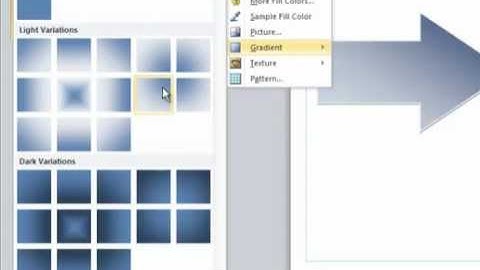 Tutorial on using fill gradients in Publisher 2010