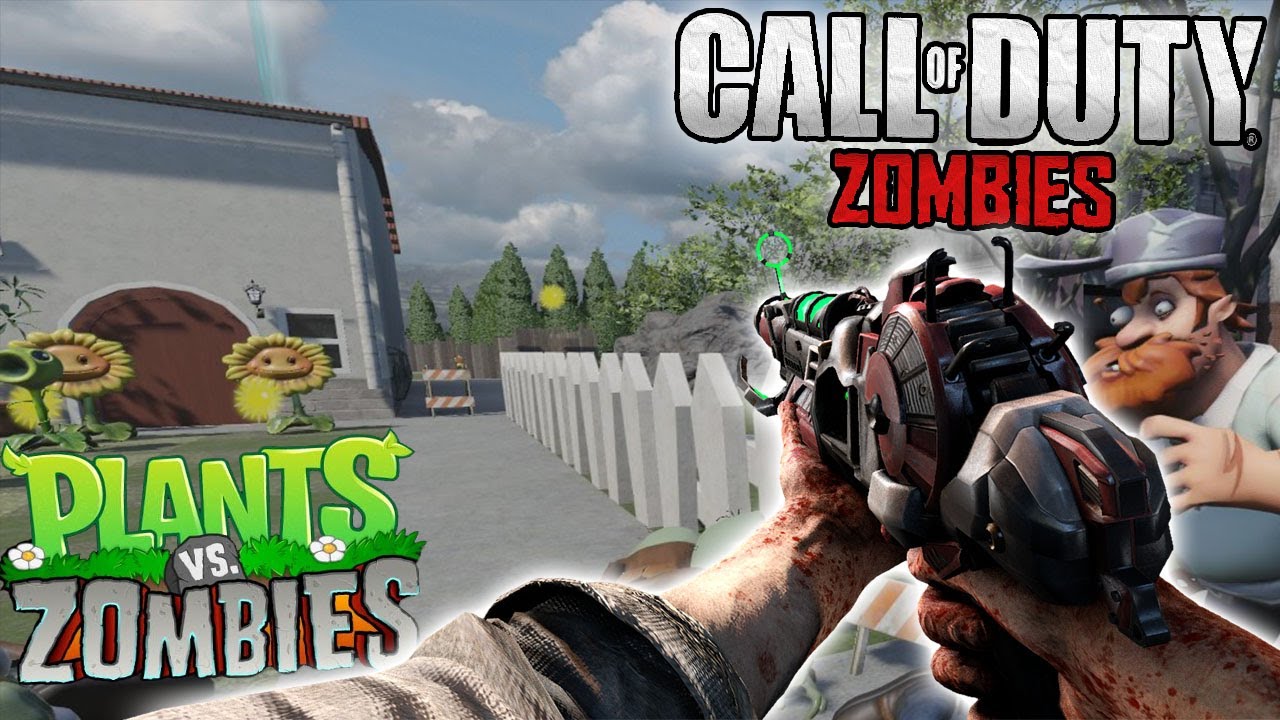 PLANTS VS ZOMBIES IN BO3 ZOMBIES! PVZ Zombies Map (Call Of Duty Black Ops 3  Custom Zombies) 