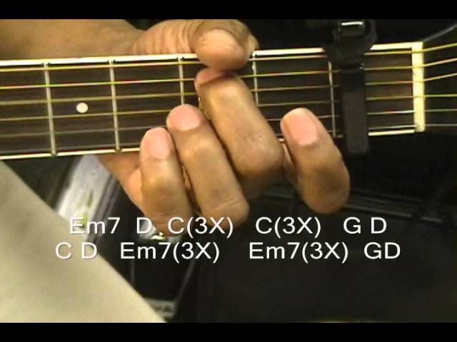 Chris Brown TURN UP THE MUSIC Guitar Lesson How To Play EASY Capo 1 R&B