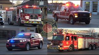 London Fire Department - Engine 5, Engine 9, Car 1 &amp; Service 1 Responding.