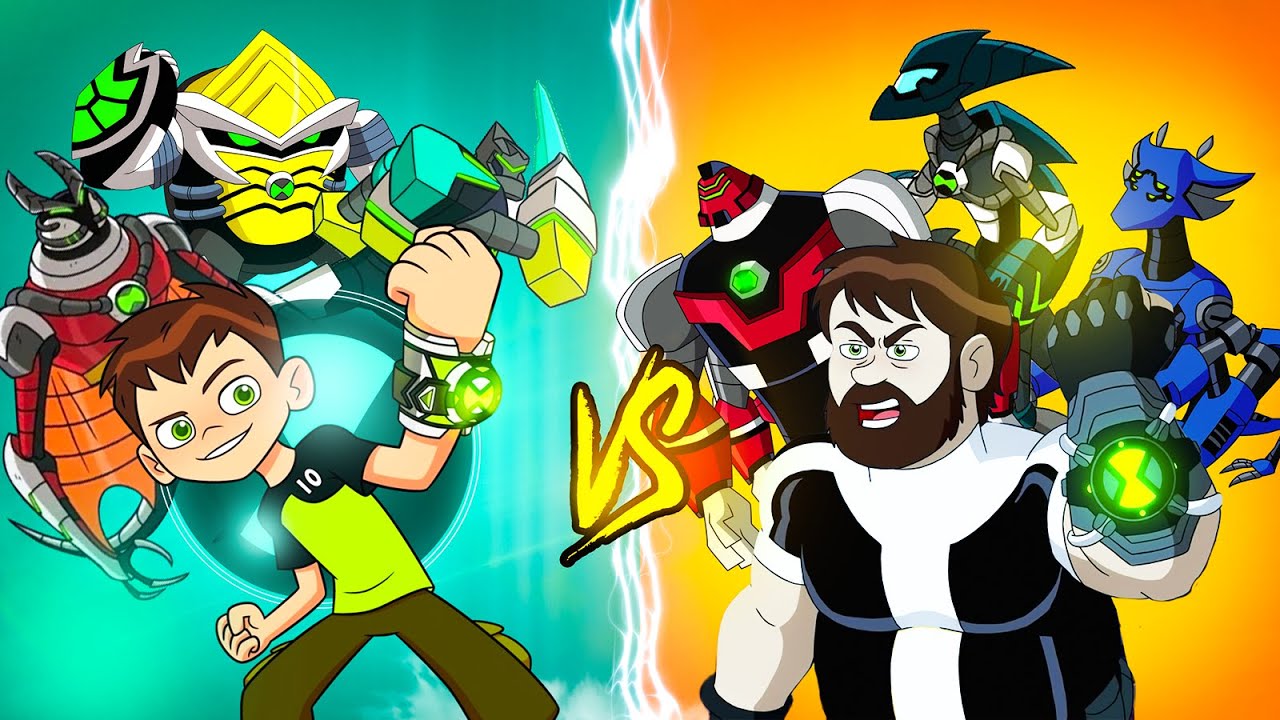Aliens Omnitrax Ben 10000 vs Ben 10 Reboot The First time !!😮🔥 YouTube