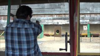 Beretta M9 & Glock 21 new recoil spring test at the range
