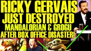 Ricky Gervais Just Trashed The Mandalorian U0026 Grogu After Box Office Disaster For Disney Hilarious
