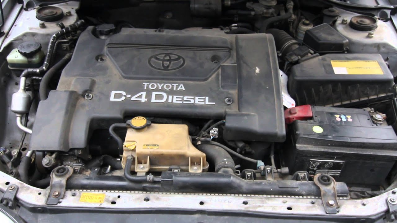 Toyota Avensis 2.0 D-4-D engine running beautifully... - YouTube