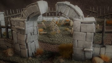 Wargame terrain; The haunted graveyard