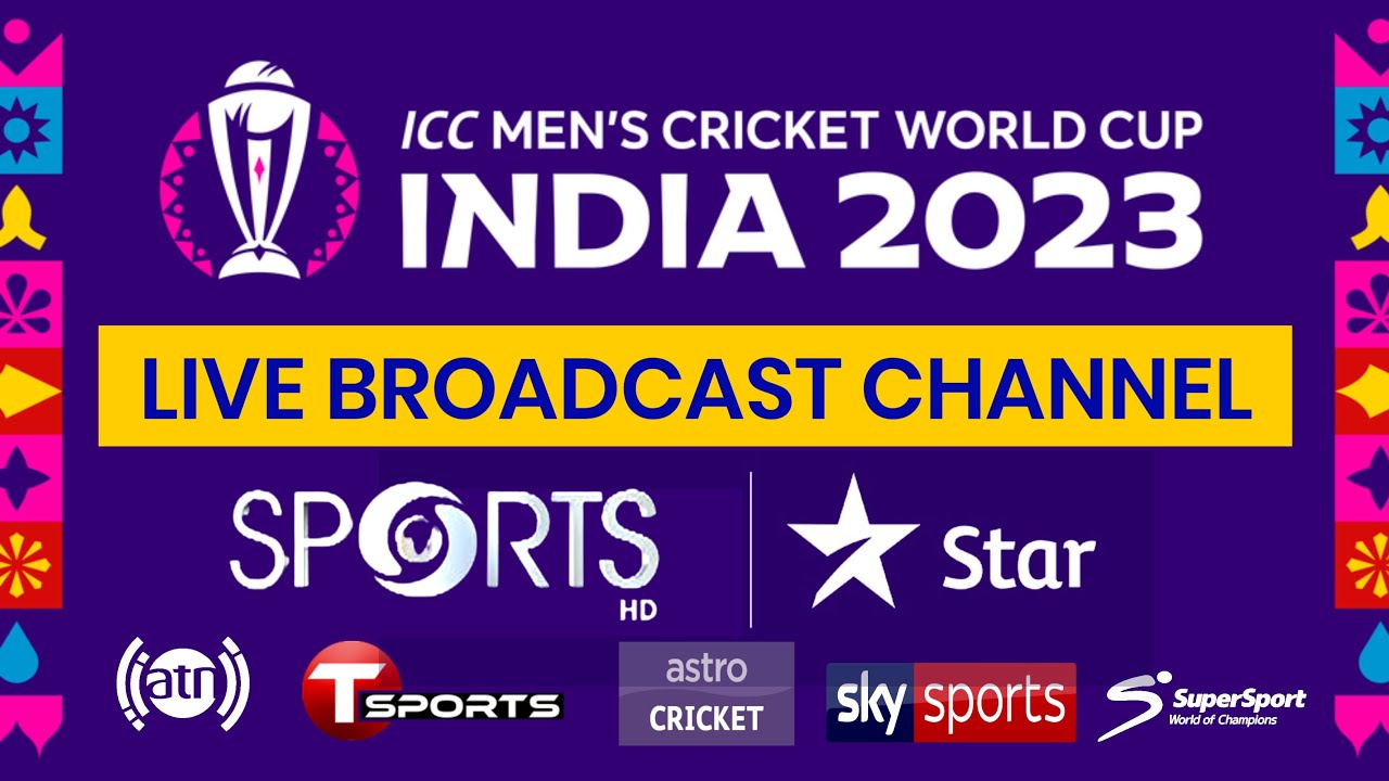 ICC World cup 2023 broadcasting channels list Watch all cricket matchs free DD sports HD