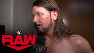 AJ Styles reacts to Elias’ return: WWE Network Exclusive, Oct. 12, 2020