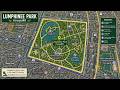 Lumphini Park สวนลุมพินี from Space Cinematic Google Earth Studio Template