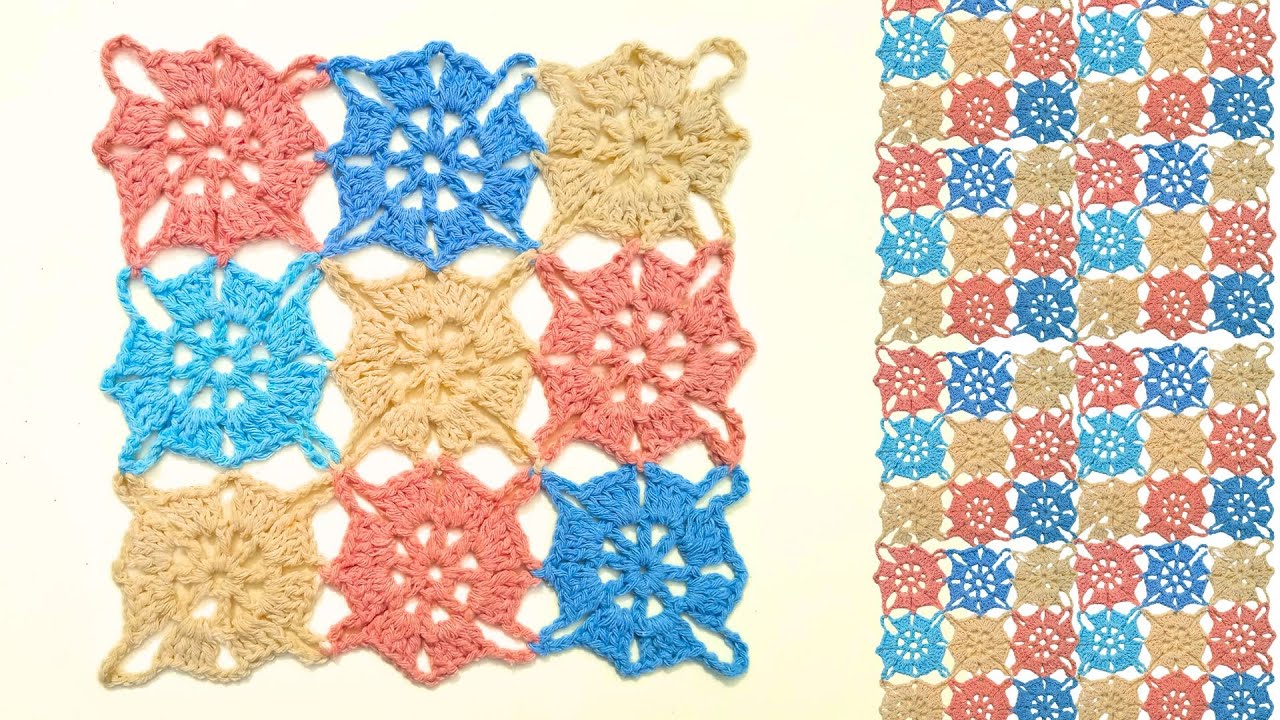 FÁCIL, DELICADO E PERFEITO 😍 Square Rendado de Crochê | Ideal para Mantas, Pezeiras, Blusas ...