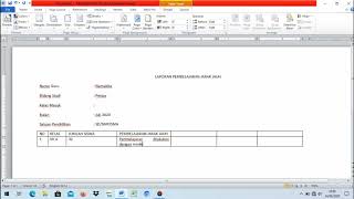 Contoh Laporan Daring