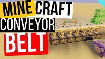 Minecraft How To Make A CONVEYOR BELT