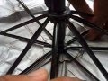 how to fix a broken umbrella using a piece of spiral spring wire from notebooks