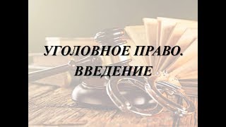 Уголовное право кратко. Предмет, методы, задачи, принципы