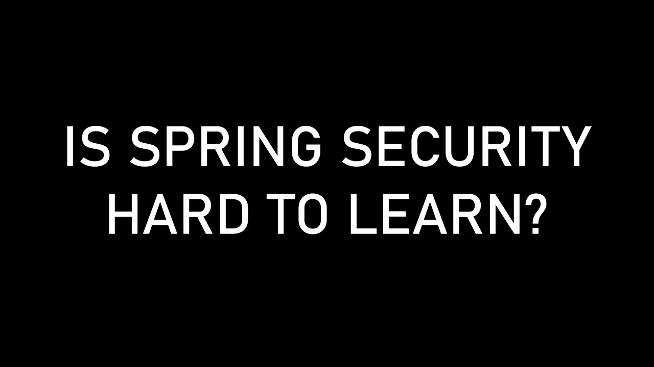 Spring Security Explained Simply | Q&A for Beginners - YouTube