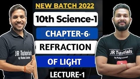10th Science 1 | Chapter 6 | Refraction of Light | Lecture 1 | Maharashtra Board |