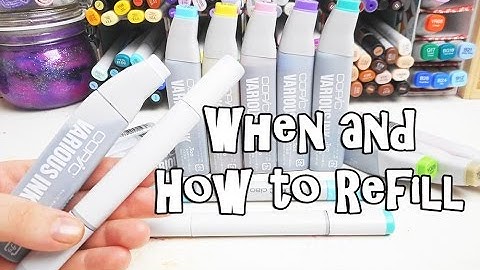 When and How to Refill Your Copic Markers - Copic Marker Care for Beginners - Quick Art Tips #2