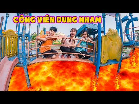 Thử Thách Thoát Khỏi Dung Nham Trong Công Viên Bỏ Hoang ❤ KN CHENO Chị Hằng