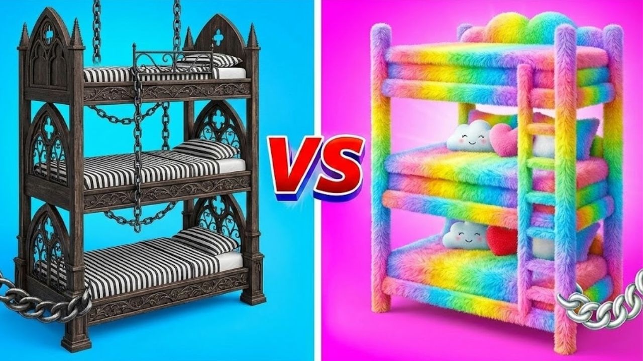 ПЛОХО против ХОРОШО в секретной комнате 🖤 Чья лучше?!