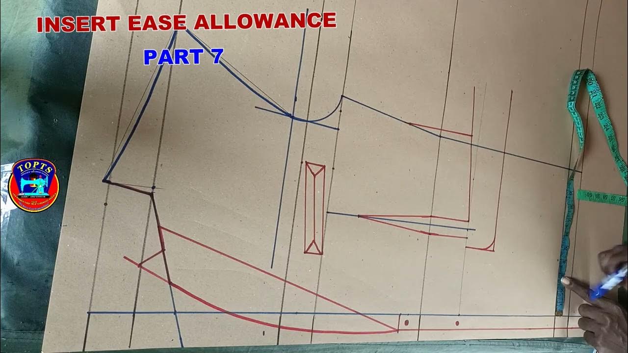 How to insert jacket ease allowance part 8 - YouTube