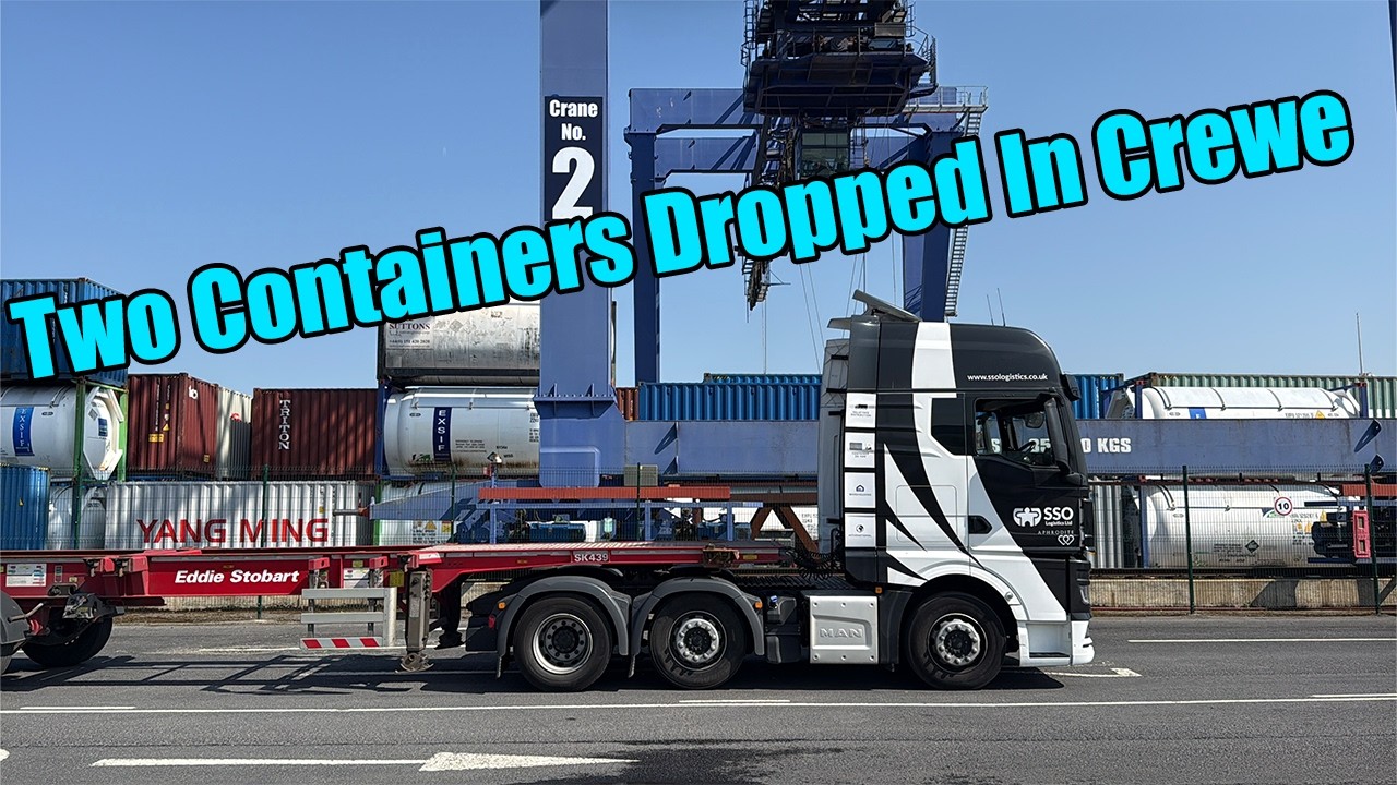Container Dropped Two Containers Dropped In Crewe | Vlog 555 - YouTube