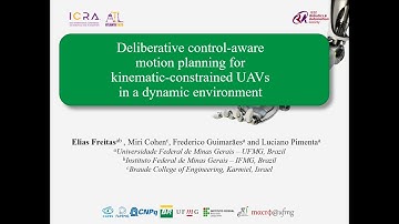 Deliberative control-aware motion planning for kinematic-constrained UAVs in a dynamic environment