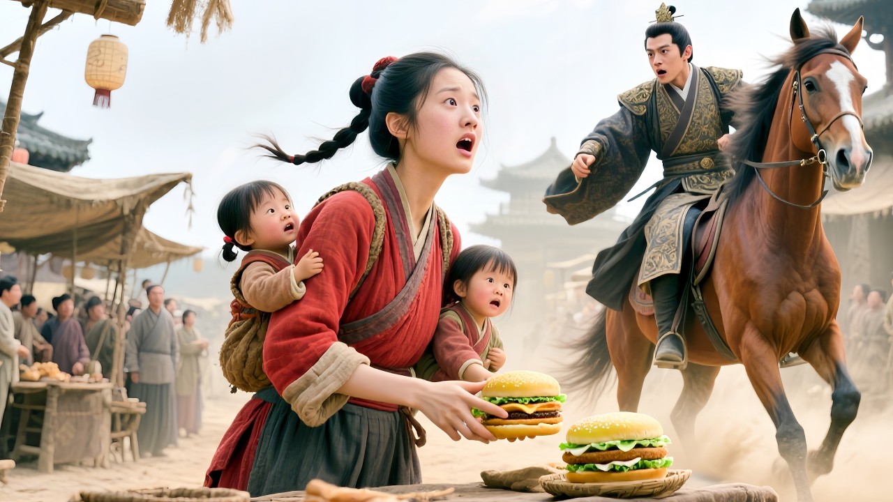 Xuyên không thành mẹ kế độc ác của 3 đứa con phản diện:ta dùng Hamburger chinh phục mọi người#drama