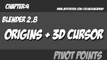 Blender 2.8 : 3d cursor and pivot points
