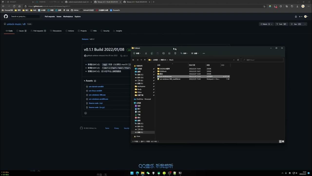 unlock-music，解锁QQ音乐，网易云音乐，酷狗，酷我等各大付费下载的特定格式歌曲 - YouTube