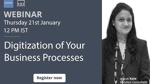 [Webinar] Digitization of business processes