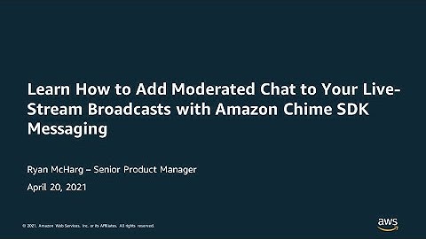 Amazon Chime SDK 메시징을 사용하여 라이브 스트림 방송에 조정된 채팅을 추가하는 방법 알아보기