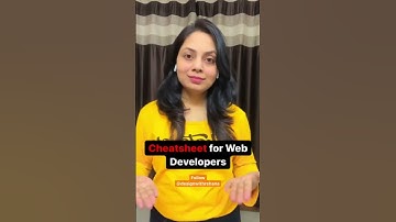 Top 5 Cheatsheets for Web Developers 🔥#cheatsheet #coding