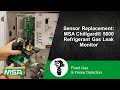 Sensor replacement msa chillgard 5000 refrigerant gas leak monitor
