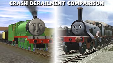 Crash Derailment Comparison (Trainz 10 vs Trainz 19)