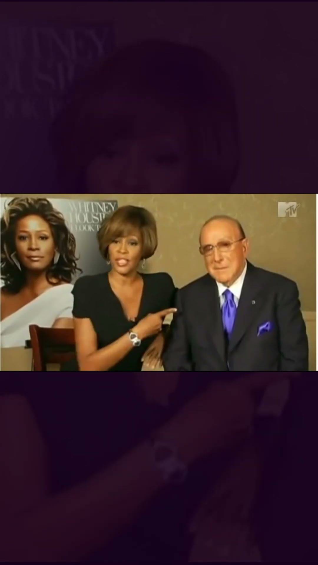 Whitney and Clive's interview at the final 'I Look To You' listening party