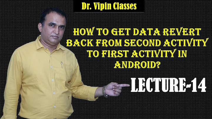 Getting data back from second activity to first activity in android