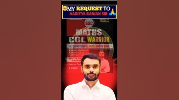 My Request To Aditya Ranjan Sir 🙏CGL Warriors  @AdityaRanjanTalks  #ssc #cgl #cgl2024 #ssccgl