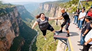Bungee Jumping With Rope In Beautiful Place:Asmr Bungee Jumping