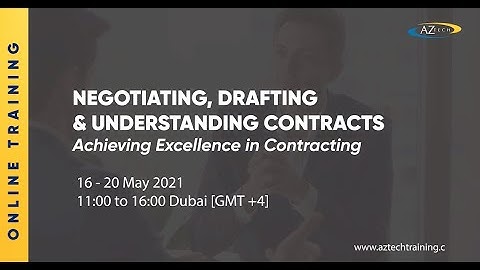 Negotiating, Drafting & Understanding Contracts