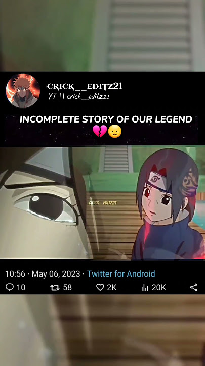 Itachi and izumi incomplete love story 💔😞 | Naruto saddest moments 😞